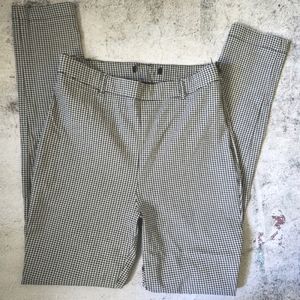 Black and White Houndstooth Pants | High Waist Skinny Leg Stretch Pants